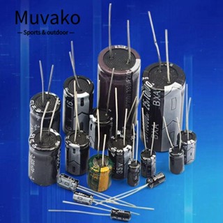 Muvako ตัวเก็บประจุอิเล็กโทรไลต์ อลูมิเนียม สีดํา 6.3V 1000uF 1500uF 2200uF 3300uF 10 20 30 50 ชิ้น