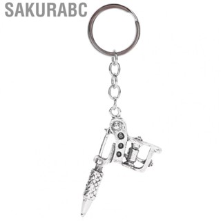 Sakurabc Alloy Keychain Tattoo Machine Style Fashionable Punk Jewelry