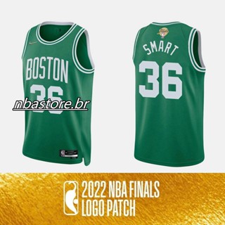 เสื้อกีฬาบาสเก็ตบอล ลายทีม NBA Finals Boston Celtics ปี 2022 สําหรับผู้ชาย #36 เสื้อกีฬามาร์คัส ลายทีมชาติฟุตบอลชั้นนํา สีขาว สีเขียว 918733