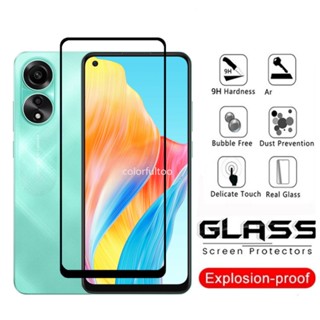 Oppo A78 2023 9H Full Cover Phone Protective Film For Oppo A78 4G A 78 OppoA78 4G 5G Tempered Glass Screen Protector Front Film Camera Back Lens Film