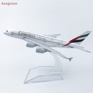 [Asegreen] โมเดลเครื่องบินโลหะ 1:400 A380 ขนาด 16 ซม. ของเล่นสําหรับเด็กผู้ชาย