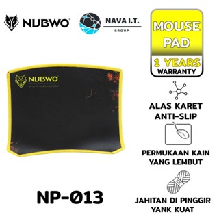 COINSคืน15%⚡FB9JMZV6⚡ NUBWO MOUSE PAD NP-013 YELLOW รับประกัน 1ปี