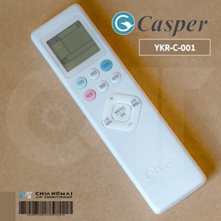 รีโมทแอร์ Casper (มีโลโก้) YKR-C/001 (ปุ่ม HEAT ชมพู)