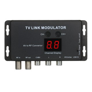 Tvlink Modulator AV เป็น RF ตัวแปลง และ IR Extender RF Modulator