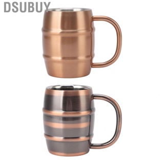 Dsubuy Stainless Steel Beer Mug Dual Layer Insulation Multiused Ergonomic