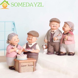 SOMEDAYZL โมเดลฟิกเกอร์ รูปคู่รัก สีทอง สไตล์โมเดิร์น สําหรับตกแต่งบ้าน งานแต่งงาน DIY