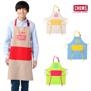 CHUMS Booby Face Apron / ผ้ากันเปื้อน แคมป์ปิ้ง camping unisex สีสันสดใส สไตล์ญี่ปุ่น ผ้าฝ้าย อุปกรณ์แคมป์ปิ้ง ชัมส์