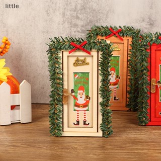 thlittle 1Pcs 1/12 Scale Dolls House Miniature Christmas door For Children DIY Furniture Boutique