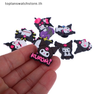 Toplan บักเกิลติดรองเท้า PVC ลายการ์ตูนอนิเมะ Kuromi Kawaii ของขวัญวันเกิด สําหรับเด็กผู้หญิง 5 ชิ้น