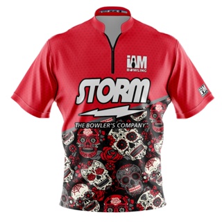 Storm DS เสื้อโปโล แขนสั้น พิมพ์ลายโบว์ลิ่ง 2038-ST 3D