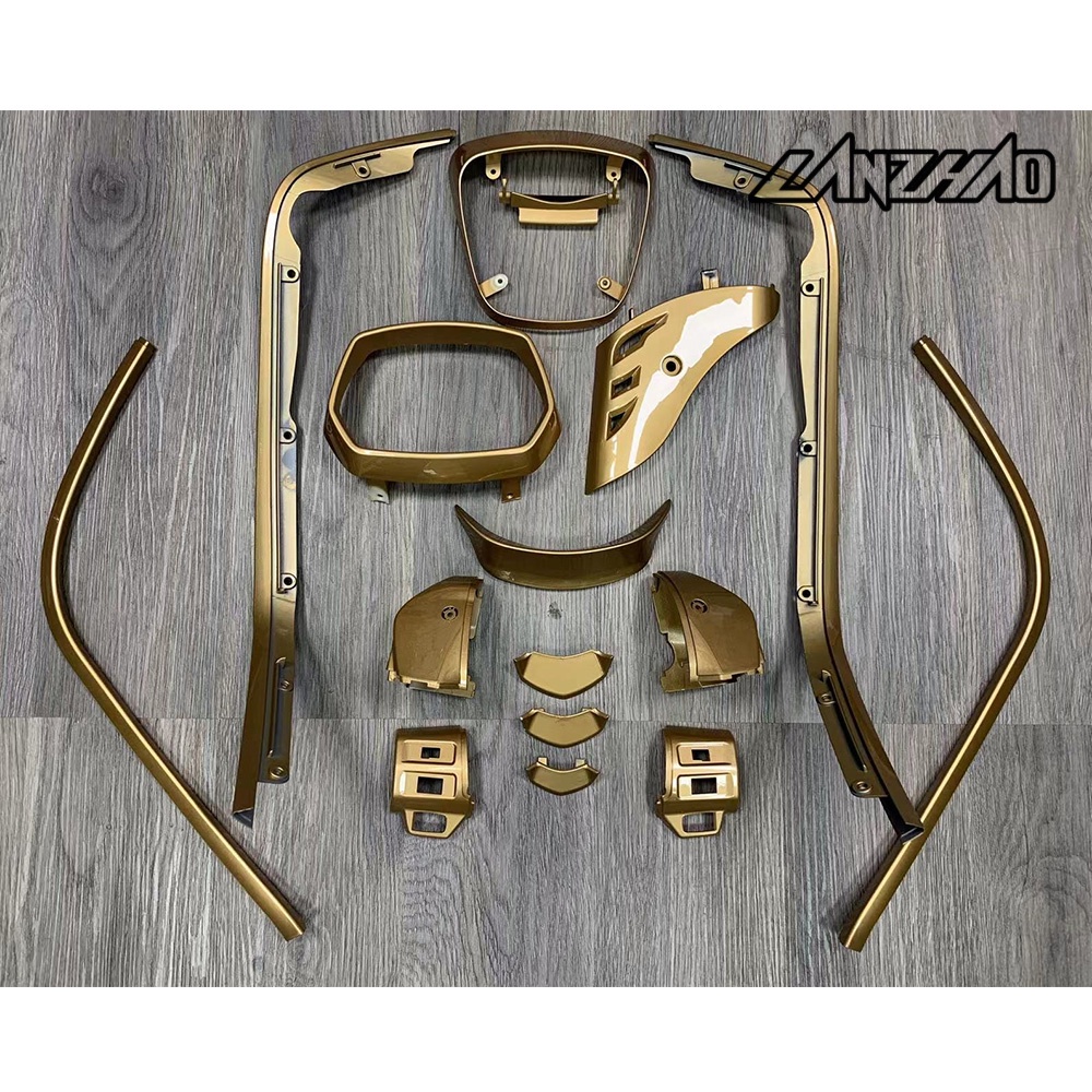 ชุดฝาครอบสวิตช์ไฟทรัมเป็ต สีทอง สําหรับ VESPA Sprint 150 2019-2023