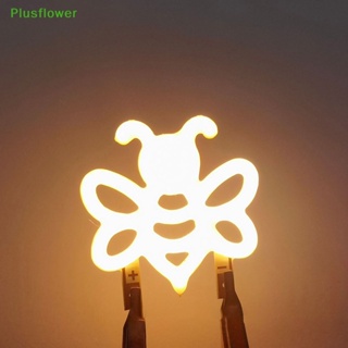 (Plusflower) ใหม่ หลอดไฟ LED รูปผึ้ง 3V ยืดหยุ่น สําหรับตกแต่งปาร์ตี้คริสต์มาส DIY