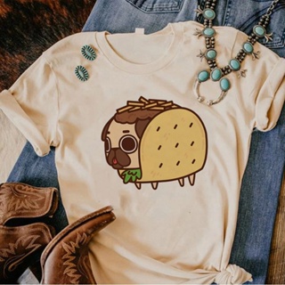 Taco เสื้อยืด พิมพ์ลายอนิเมะ สไตล์ญี่ปุ่น ฮาราจูกุ สําหรับผู้หญิง 2000s