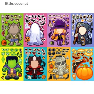 [little.coconut] สติกเกอร์ ลายกราฟฟิตี้ฮาโลวีน สําหรับติดตกแต่งสมุดไดอารี่ โน้ตบุ๊ก แล็ปท็อป กระเป๋าเดินทาง DIY 8 ชิ้น