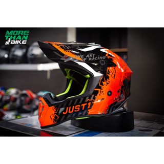 JUST1 J38 MASK Fluo Orange Titanium Black Gloss