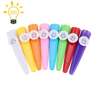 Kazoos เครื่องดนตรีพลาสติก 8 สี สําหรับกีตาร์ อูคูเลเล่ ไวโอลิน เปียโน 24 ชิ้น (24 ชิ้น)