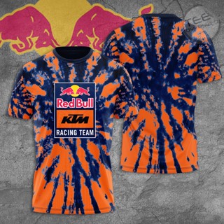 เสื้อยืดมัดย้อม ลาย Red Bull KTM