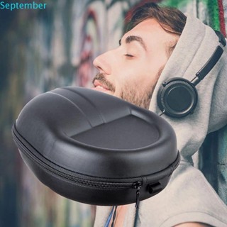 SEPTEMBER Black Hard Box Headset Box Headphone Pouch Headphone Case Hard Shell Case Carrying Case Earphone Hard Case Full Protection Earphone Case Shockproof Storage Bag/Multicolor