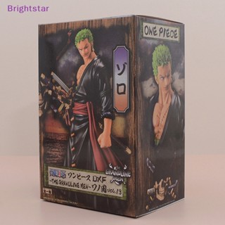 Brightstar โมเดลฟิกเกอร์ PVC อนิเมะ Banpresto Roronoa One Piece The Grandline Series ของเล่นสําหรับเด็ก 1 ชิ้น