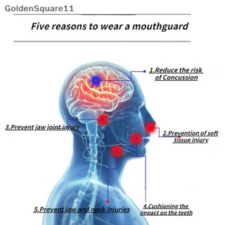 Goldensquare gd สายรัดปาก ทนทาน สําหรับมวยเทควันโด