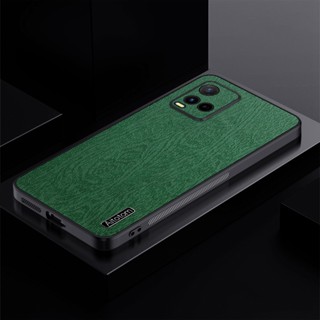 เคสซิลิโคน TPU ลายไม้ หรูหรา สําหรับ Vivo Y21 Y21s Y21t Y21g Y33s Y33t Y02 Y02s Y36 T1x T1 Pro 5G