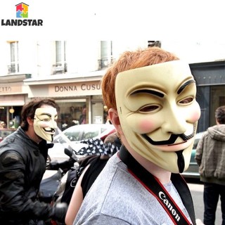 Happy Vendetta หน้ากากคอสเพลย์ รูป Anonymous Fawkes Anonymous Occupy Halloween Vendetta เครื่องประดับ สําหรับผู้ใหญ่ และผู้ชาย