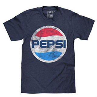 ขายดี เสื้อยืดคอกลม แขนสั้น พิมพ์ลายโลโก้ตัวอักษร Pepsi สไตล์คลาสสิก สําหรับผู้ชาย 670798