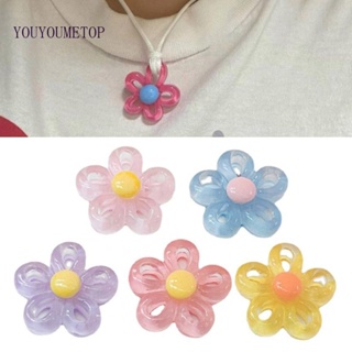 Youyo จี้กลีบดอกไม้ ขนาดเล็ก 23x23 มม. 5 สี สําหรับผู้หญิง DIY