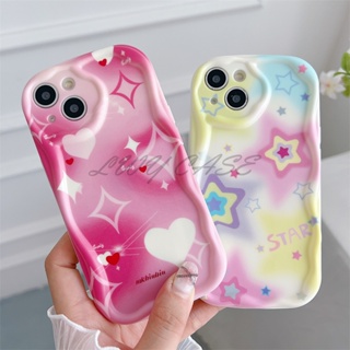 Lwy เคสโทรศัพท์มือถือ ลายหัวใจ สําหรับ Realme C2 C1 C11 C20 C12 C15 C17 C25 C25s C21 C25Y C21Y C31 C33 C35 C55 C30s C30 C53 2 Pro 5 Pro 7 8i 8 Pro 5i 5s 6 6i 7i 10 Narzo N53 เคสนิ่ม ลายดาว