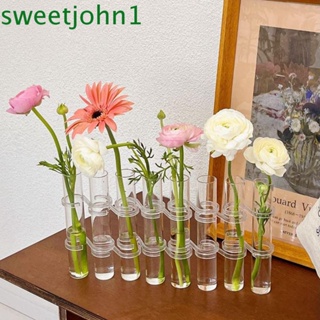 Sweetjohn แจกันดอกไม้ไฮโดรโปนิก แบบใส สําหรับตกแต่งบ้าน