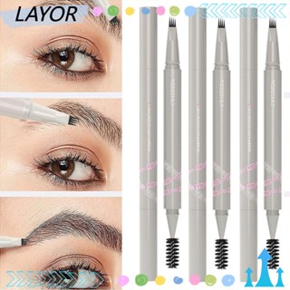 LAY Quad-tip ปากกาเขียนคิ้ว 3D 4 หัว