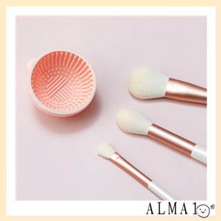 ALMA แผ่นบอร์ดซิลิโคน สําหรับขัดทําความสะอาดแปรงแต่งหน้า