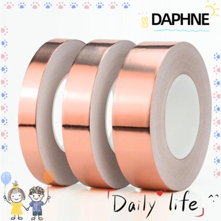 DAPHNE เทปฟอยล์ทองแดง ทนความร้อน ป้องกันไฟฟ้าสถิตย์ EMI ด้านเดียว 20 เมตร