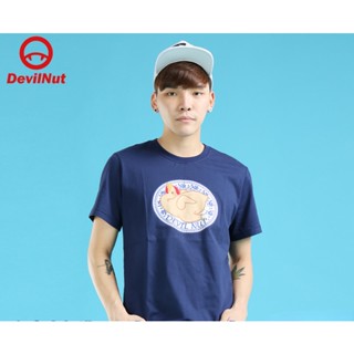 เสื้อยืดแขนสั้น ผ้าฝ้ายแท้ พิมพ์ลาย DEVIL NUT Street Wear DEVIL SSV สีขาว สําหรับผู้ชาย และผู้หญิง