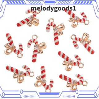 Melodygoods1 จี้คริสต์มาส สําหรับทําเครื่องประดับ สร้อยข้อมือ ต่างหู 10 ชิ้น