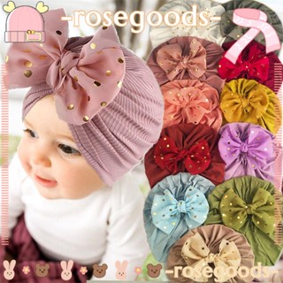 Rose หมวกผ้าโพกหัว ผ้าฝ้าย แบบนิ่ม สําหรับเด็กทารก โรงพยาบาล