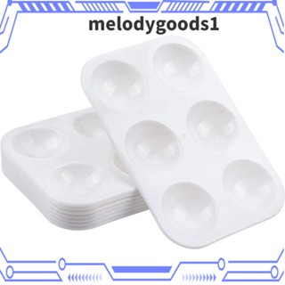 MELODYGOODS1 Melodygoods1 ถาดสีน้ํา แบบหนา 6 หลุม สําหรับศิลปิน 5 ชิ้น