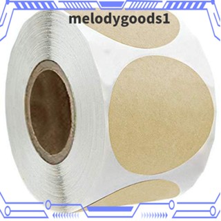 Melodygoods1 สติกเกอร์กระดาษคราฟท์ สีน้ําตาล ทรงกลม สําหรับตกแต่งปาร์ตี้ 500 ชิ้น 500 ชิ้น