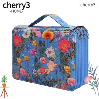 CHERRY3 Cherry กระเป๋าเครื่องเขียน กระเป๋าดินสอ ผ้าออกซ์ฟอร์ด ขนาดใหญ่ จุของได้เยอะ คุณภาพสูง 3 สี