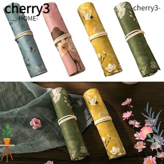 Cherry3 กระเป๋าใส่ปากกา ความจุขนาดใหญ่ สไตล์พระราชวังเรโทร สําหรับนักเรียน