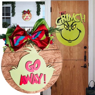 New Greenwich Home Decoration Christmas Door Decoration Hanging Doorplate Sign