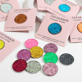 Fafamoon Sequin Gel Glitter Eyeshadow Mermaid Scale Face Face Body Sequin Colorful Polarized Stage Makeup nuuo