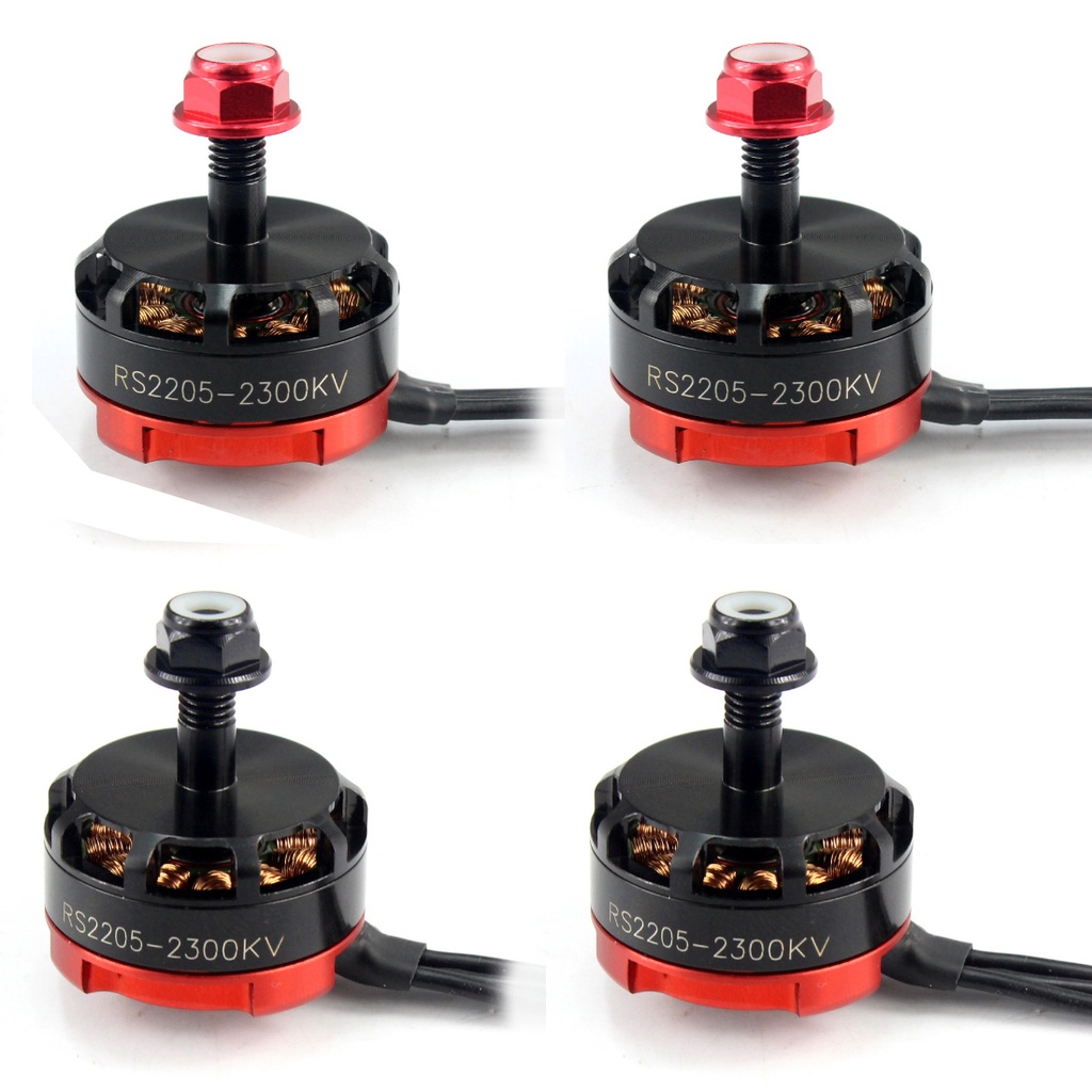 มอเตอร์ไร้แปรงถ่าน RS2205 2205 2300KV CW CCW 3-4S สําหรับโดรนบังคับ FPV RC QAV250 X210 4 ชิ้นต่อล็อต