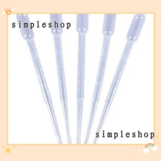 SIMPLE หลอดหยดของเหลว พลาสติกใส 2 มล. 100 ชิ้น สําหรับน้ํามันหอมระเหย