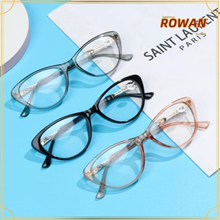 ROWANS +1.0~+4.0 แว่นอ่านหนังสือ ทรงตาแมว สีใส แว่นคอมพิวเตอร์ สายตาสั้น สําหรับผู้ชาย ผู้หญิง