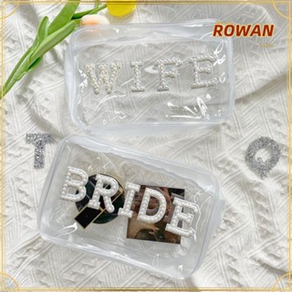 Rowans กระเป๋าเครื่องสําอาง กระเป๋าชายหาด ลายฮันนีมูน สละโสด ปาร์ตี้ไก่