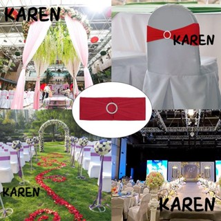 Karen ริบบิ้นผูกโบว์ สําหรับตกแต่งเก้าอี้งานแต่งงาน 10 ชิ้น ต่อชุด