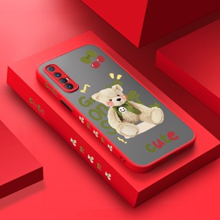 เคสมือถือ แบบแข็ง ขอบซิลิโคน ลายการ์ตูนหมีน่ารัก กันกระแทก สําหรับ OPPO Reno 3 Pro 4G Reno 3 Pro 5G Find X2 Neo