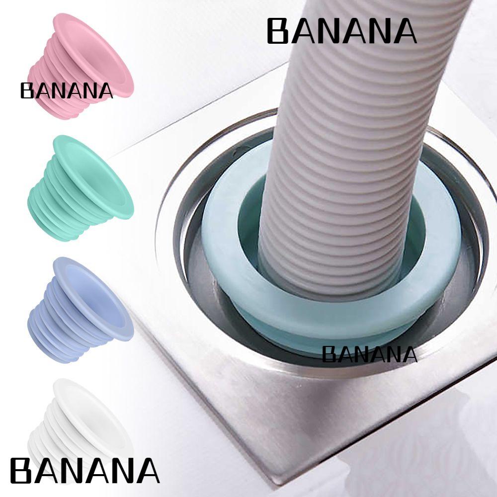 Banana1 แหวนซีลท่อระบายน้ํา เชื่อมต่อท่อน้ํา แบบยืดสไลด์ได้ สําหรับห้องครัว|ฝาครอบซีล