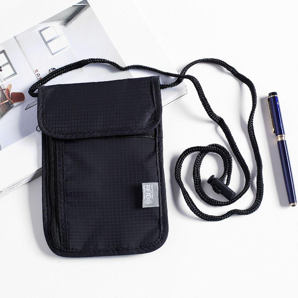 Bag12 กระเป๋า ID หนังสือเดินทาง RFID, กระเป๋าเอกสารกันน้ําไนลอน, กระเป๋าใส่บัตรเครดิต ID อเนกประสงค์ผู้ชาย